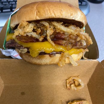 Farmer Boys - Bourbon Bacon cheddar burger. Got the 1/3 lb instead of the 1/2 lb I ordered. - Burgers Near Me - Escondido, California Farmer Boys - Bourbon Bacon cheddar burger. Got the 1/3 lb instead of the 1/2 lb I ordered. - Burgers Near Me - Escondido, California