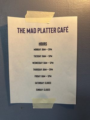 Menu photo 1 The Mad Platter Cafe Albany, OR Menu photo 1 The Mad Platter Cafe Albany, OR