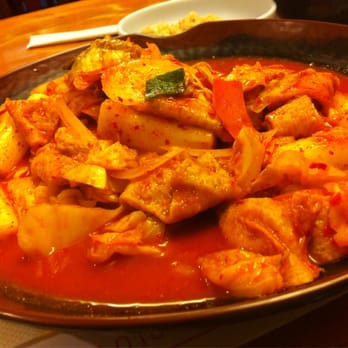 Hangari Kalgooksu - #11 Ramen Duk bok ee (Ramen and rice cake with spicy sauce) - $8.50 - Korean Near Me - Garden Grove, California Hangari Kalgooksu - #11 Ramen Duk bok ee (Ramen and rice cake with spicy sauce) - $8.50 - Korean Near Me - Garden Grove, California