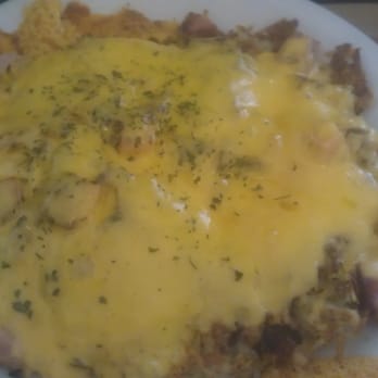 No Sweat Cafe - Rocky Montana - potatoes woth chiles, cheese, ham. Wonderful! - Breakfast & Brunch Near Me - Helena, Montana