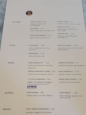 Menu photo 2 Flour + Water San Francisco, CA Menu photo 2 Flour + Water San Francisco, CA