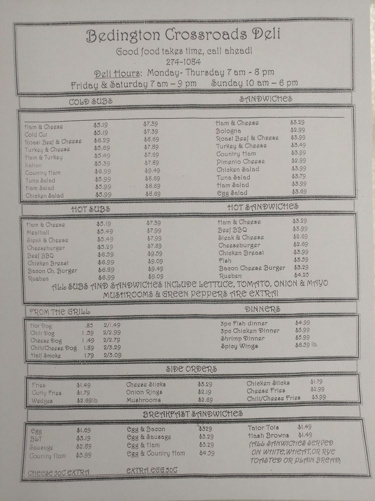 BEDINGTON CROSSROADS CONVENIENCE STORE Updated October 2024 4081