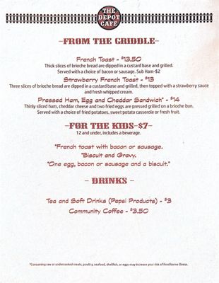 Menu photo 3 The Depot Cafe Fredericktown, MO
