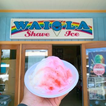 Waiola Shave Ice - lychee & guava with snow cap - Ice Cream & Frozen Yogurt Near Me - Honolulu, Hawaii Waiola Shave Ice - lychee & guava with snow cap - Ice Cream & Frozen Yogurt Near Me - Honolulu, Hawaii