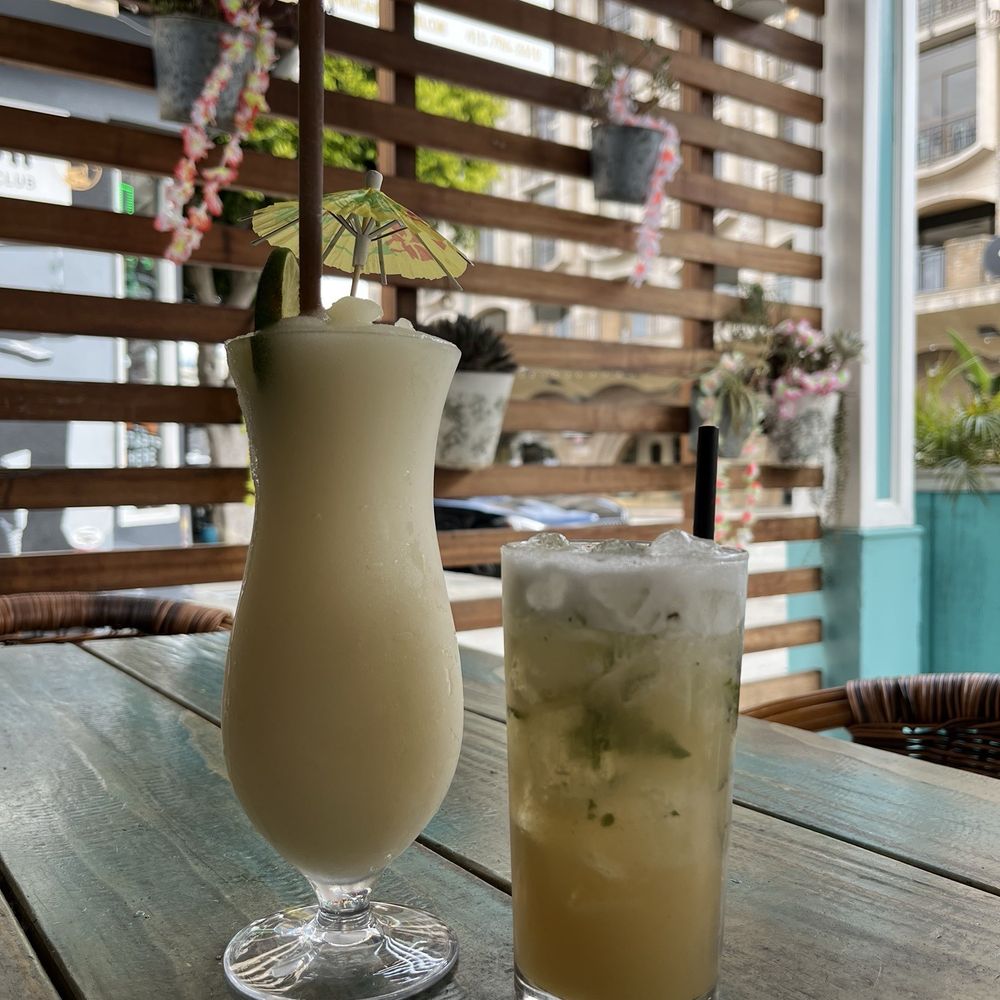 Palm House - Palm House Slushy with mango (left) Guava mojito (right) - Breakfast & Brunch Near Me - San Francisco, California Palm House - Palm House Slushy with mango (left) Guava mojito (right) - Breakfast & Brunch Near Me - San Francisco, California