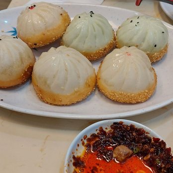 Happy Bao's - Sampler bao buns. Chicken,vegetables, and pork - Chinese Near Me - Mesa, Arizona Happy Bao's - Sampler bao buns. Chicken,vegetables, and pork - Chinese Near Me - Mesa, Arizona