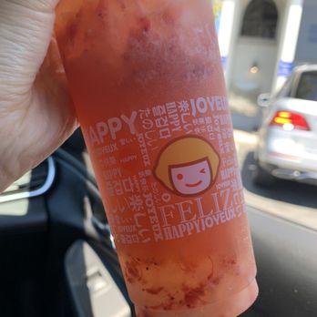 Happy Lemon - G5. Strawberry Green Tea + Crystal Boba - Juice Bars & Smoothies Near Me - Pleasant hill, California Happy Lemon - G5. Strawberry Green Tea + Crystal Boba - Juice Bars & Smoothies Near Me - Pleasant hill, California