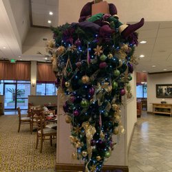 Lafayette's Restaurant - Our upside down Mardi Gras tree