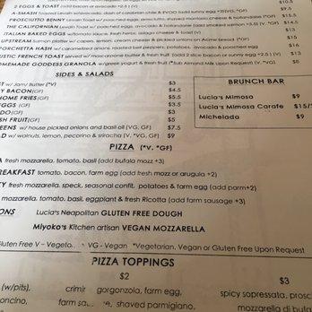 Lucia’s Berkeley - Pizza Near Me - Berkeley, California
