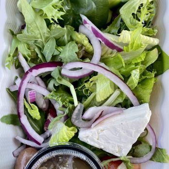 Opa Grill - The salad that came with the Moussaka - Greek Near Me - Parker, Colorado