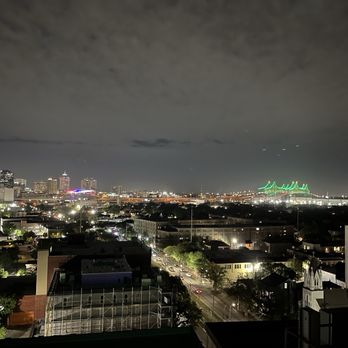 The Pontchartrain Hotel - View at night from Hot Tin, the rooftop bar - Hotels Near Me - New Orleans, Louisiana The Pontchartrain Hotel - View at night from Hot Tin, the rooftop bar - Hotels Near Me - New Orleans, Louisiana