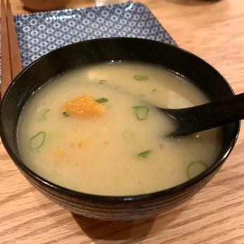 Douska - Miso soup with pumpkin (Sakana set) - Sushi Bars Near Me - New York, New York Douska - Miso soup with pumpkin (Sakana set) - Sushi Bars Near Me - New York, New York