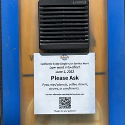 Ask for utensils and straws