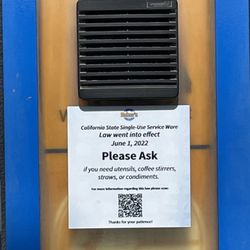 Ask for utensils and straws