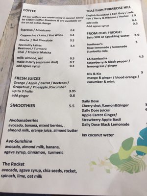 Menu photo 3 Avobar Covent Garden, XGL Menu photo 3 Avobar Covent Garden, XGL