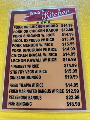 Menu photo 1 Inay's Kitchen Ocoee, FL Menu photo 1 Inay's Kitchen Ocoee, FL