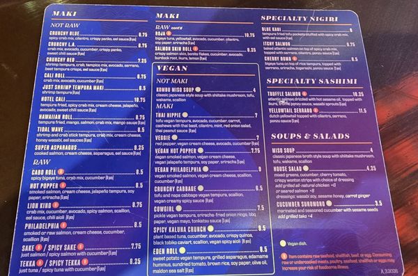Menu photo 1 Blue Sushi Sake Grill Dallas, TX