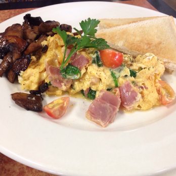 Raw Sugar Cafe - Scrambled eggs with feta and prosciutto - Restaurants Near Me - Taree, NSW Raw Sugar Cafe - Scrambled eggs with feta and prosciutto - Restaurants Near Me - Taree, NSW