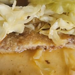 Cross section of ruveulta pupusa