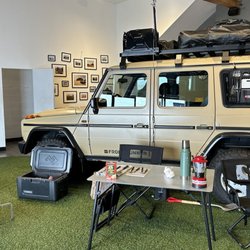Front Runner Outfitters - Sick g wagon that greets you at the entrance
