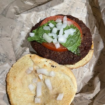 Wayback Burgers - Vegan Burger: Dressed disrespectfully! Food isn't cheap, this was unacceptable - Burgers Near Me - Frisco, Texas