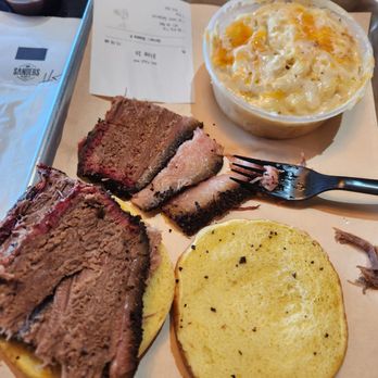 Sanders BBQ Supply - Dry brisket cut with the grain. Chewy A.F. The bun was weirdly greasy. Mac n cheese was great. No pickles, onions, jalapeños - Salad Near Me - Chicago, Illinois Sanders BBQ Supply - Dry brisket cut with the grain. Chewy A.F. The bun was weirdly greasy. Mac n cheese was great. No pickles, onions, jalapeños - Salad Near Me - Chicago, Illinois