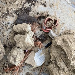 125 Sand Stone & More - Trash bits, rocks, unbreakable clay blocks, -top soil 1 rubber band and dark rubber- compost