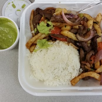 El Pollo Imperial - Lomo Saltado with Green Sauce - Peruvian Near Me - Long Beach, California El Pollo Imperial - Lomo Saltado with Green Sauce - Peruvian Near Me - Long Beach, California