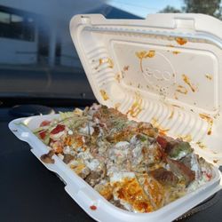 Shah's Halal Food - Combo over rice  10/10
