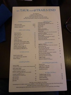 Menu photo 6 Tauk At Trail's End Montauk, NY