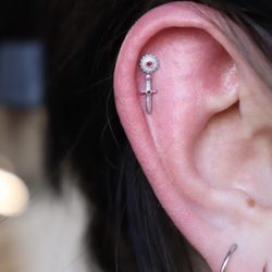 Sonoma County Piercing - Fresh double helix piercing preformed at Sonoma County Piercing!
