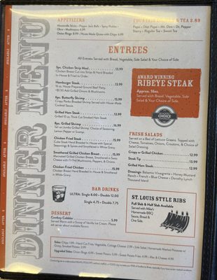 Menu photo 2 Wagon Wheel Steakhouse Emporia, KS Menu photo 2 Wagon Wheel Steakhouse Emporia, KS