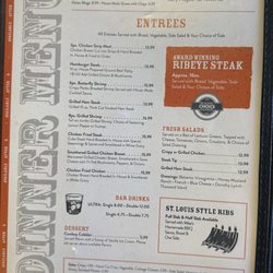 Wagon Wheel Steakhouse - Menu