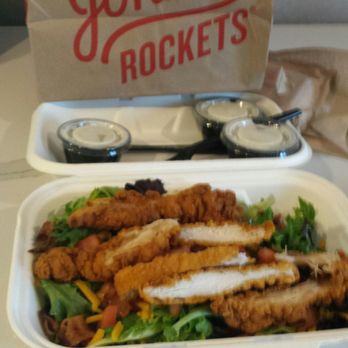 Johnny Rockets - Chicken salad the next day. Another To Go back to my room.Three ranches yes!  The chicken was perfectly cooked. - Diners Near Me - Reno, Nevada