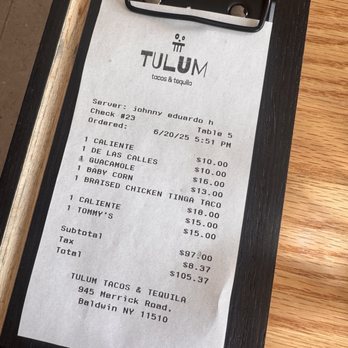 Tulum Tacos and Tequila - Tacos Near Me - Baldwin, New York