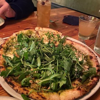 Forge Pizza - Cauliflower pizza and a couple of the specialty cocktails. - Pizza Near Me - Oakland, California Forge Pizza - Cauliflower pizza and a couple of the specialty cocktails. - Pizza Near Me - Oakland, California