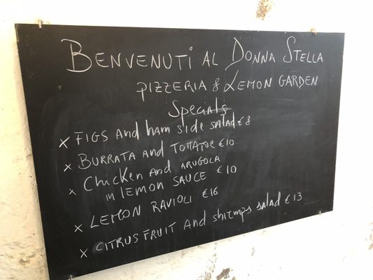 Menu photo 4 Donna Stella Amalfi, SA