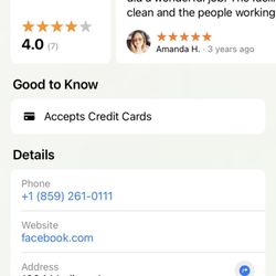 Arts Ink - Saying you can pay with a card