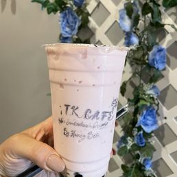 Strawberry banana with boba Strawberry banana with boba