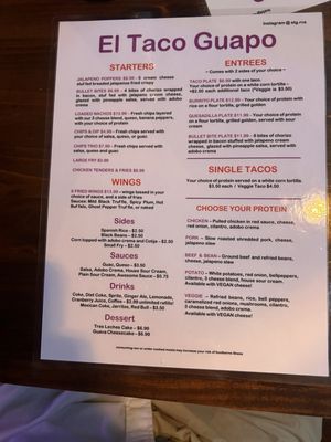 Menu photo 2 El Taco Guapo Richmond, VA Menu photo 2 El Taco Guapo Richmond, VA