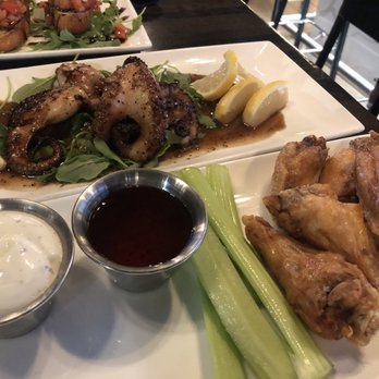 Italian Pizza Kitchen - Naked chicken wings with the sweet cilantro habanero sauce, grilled octopus with balsamic and bruschetta - Italian Near Me - Roselle, Illinois Italian Pizza Kitchen - Naked chicken wings with the sweet cilantro habanero sauce, grilled octopus with balsamic and bruschetta - Italian Near Me - Roselle, Illinois