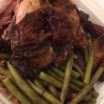 Nightowl Caribbean Restaurant - Jerk Chicken with rice &peas, Green Beans, and Plantains - Caribbean Near Me - Eustis, Florida Nightowl Caribbean Restaurant - Jerk Chicken with rice &peas, Green Beans, and Plantains - Caribbean Near Me - Eustis, Florida