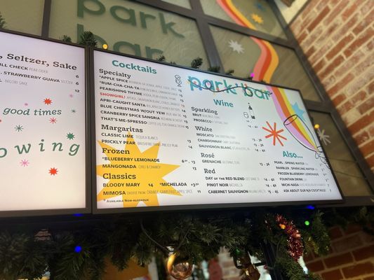 Menu photo 1 Park Bar San Antonio, TX