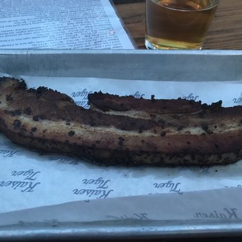 Kaiser Tiger - House made thick cut pepper bacon - New American Near Me - Chicago, Illinois Kaiser Tiger - House made thick cut pepper bacon - New American Near Me - Chicago, Illinois