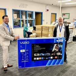 Renaissance Realty - Annual big screen TV teacher giveaway! Thanks to AWM & Landmark Title for upping the donation to FIVE TVs.