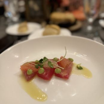 Dry Creek Kitchen - February Tasting Menu - Bigeye Tuna Crudo; BROKAW GRAPEFRUIT, AVOCADO, LEMON-WHITE SOY VINAIGRETTE - New American Near Me - Healdsburg, California Dry Creek Kitchen - February Tasting Menu - Bigeye Tuna Crudo; BROKAW GRAPEFRUIT, AVOCADO, LEMON-WHITE SOY VINAIGRETTE - New American Near Me - Healdsburg, California