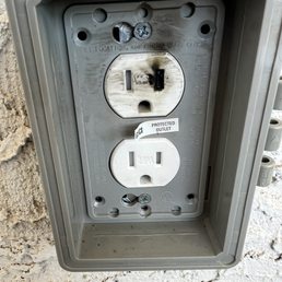 Their extension cord had a broken prong and caused an arc in my outlet. Their extension cord had a broken prong and caused an arc in my outlet.
