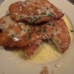 Chicken piccata. Took a bite before I took a picture