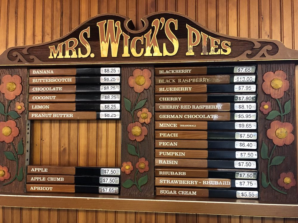 WICK’S PIES Updated September 2024 217 SE Greenville Ave