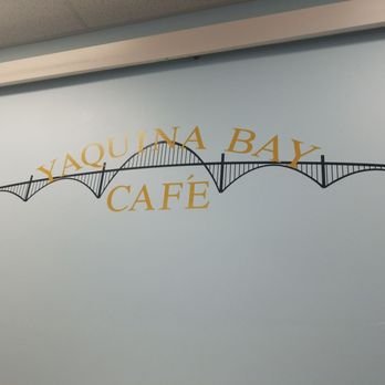 Yaquina Bay Cafe - the logo on the wall - Cafeteria Near Me - Newport, Oregon Yaquina Bay Cafe - the logo on the wall - Cafeteria Near Me - Newport, Oregon